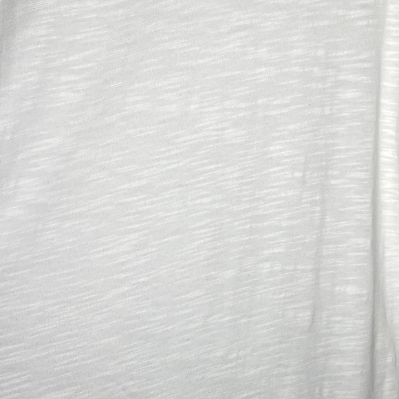 Chico’s Laser Cut Eyelet Slub White Tee - Picture 3 of 7